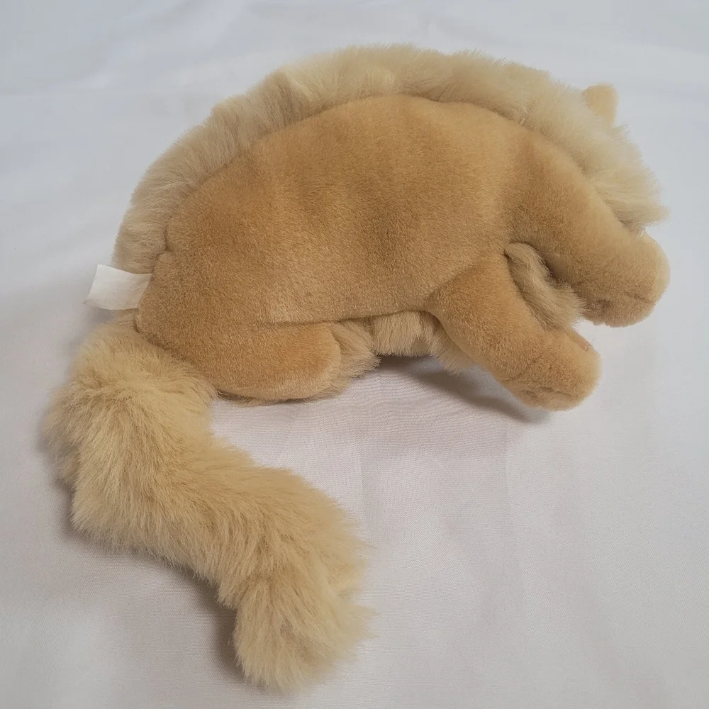 TB Trading Co Tan Plush Cat Kitten Laying 12